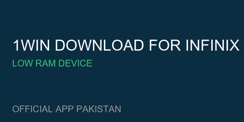 1win download for Infinix Smart 6 free for Low RAM Device